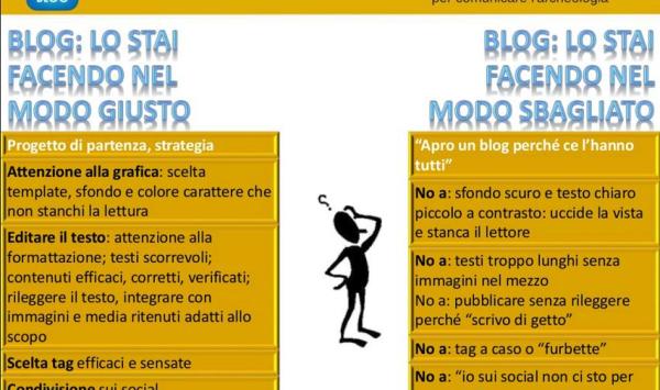 i DO's e DONT's dell'archeoblogging