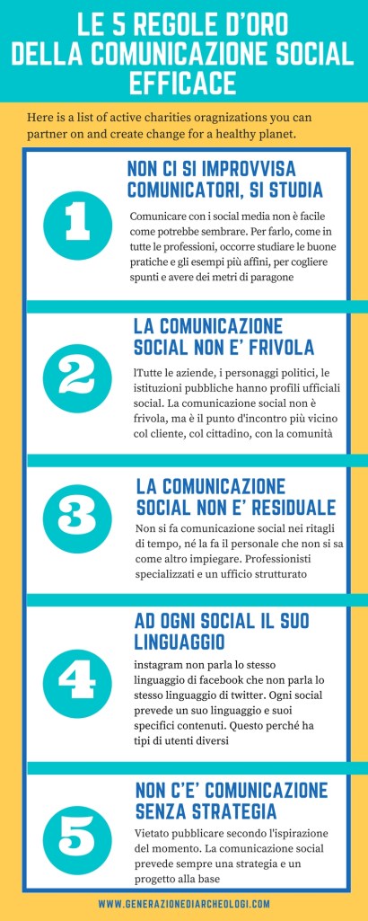 infografica 5 regole d'oro comunicazione efficace