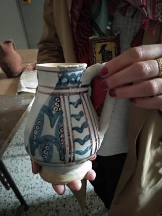 boccalino maiolica blu